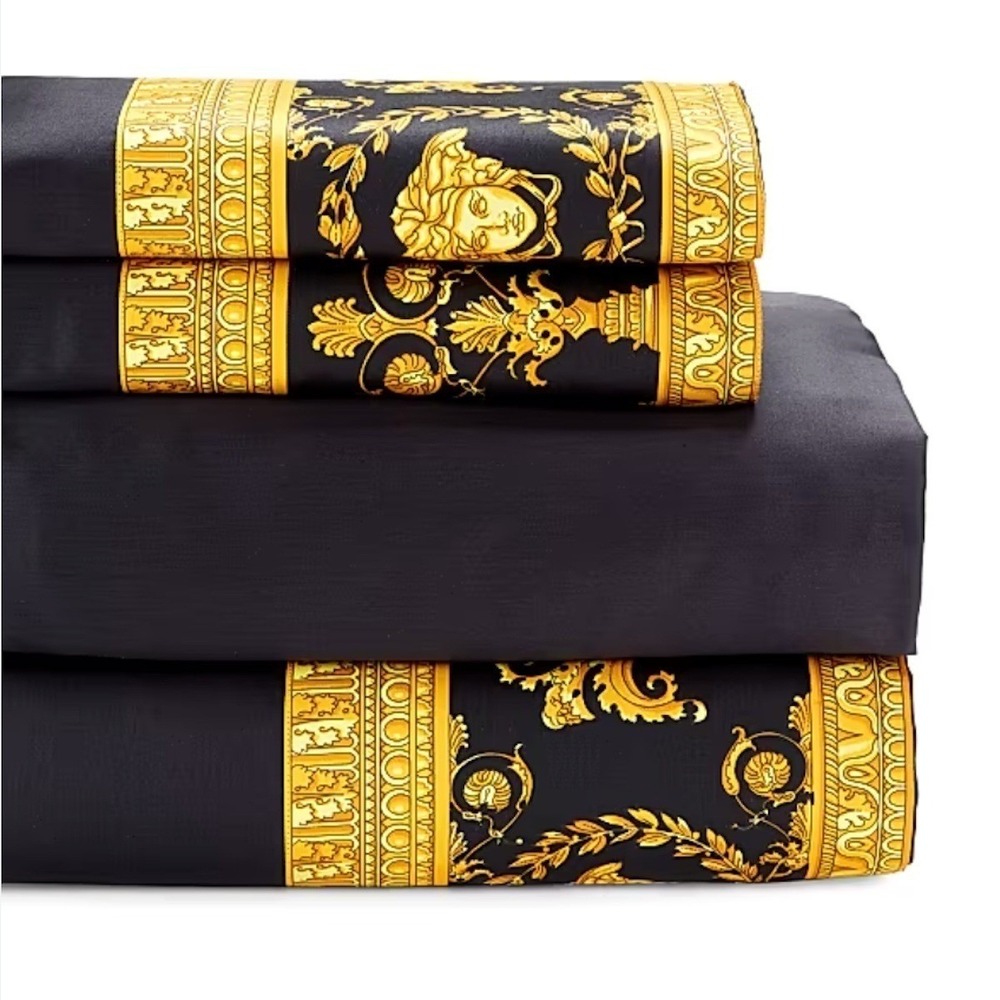 Versace I Love Baroque Cali King Bedding Sheet Set Pillowcases Sheets